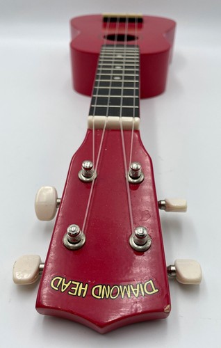 Diamond Head #DU102 Red Soprano Beginner 4-String Ukulele Maple Wood - Picture 4 of 13