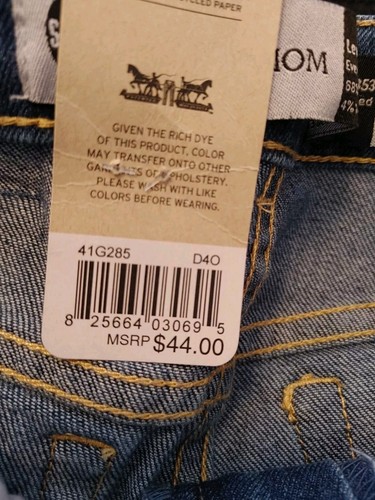 NEW Levi's Silvertab Jeans Mini Mom High Rise Loose Tapered Denim Girls Size 10 - Picture 8 of 9