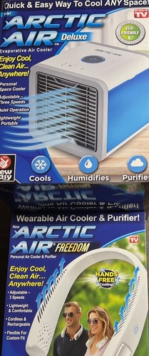 Lot Artic Air Evaporative Air Cooler Brand New In Box Ontel and Neckset