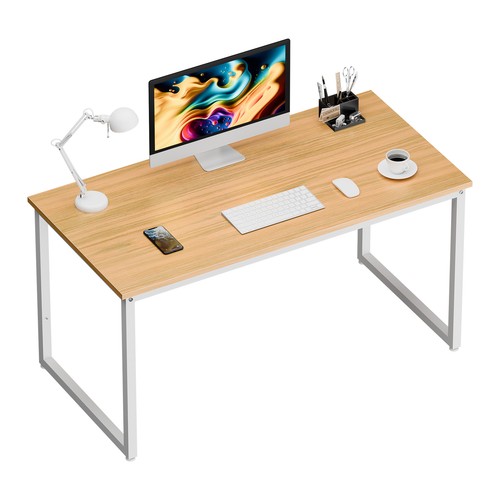 Computer Desk 47" Modern Simple Style Writing Desk PC Table for Office Natural - Picture 2 of 18