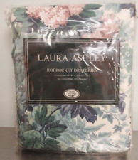 Laura Ashley ASHBOURNE Lined Rod Pocket Drapes 82 x 84 NIP NEW