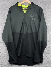 Nike Dry Element Mens 1/2 Zip Running Top Black Size Large L BV4725-010