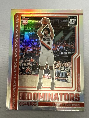 2023-24 Donruss Optic Dominators Holo Rookie Scoot Henderson RC Blazers