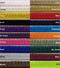 1/2" Scroll Braid Gimp w/ Backing - 12 Continuous Yards - Many Color Options!