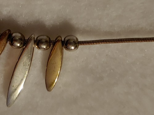 Joe Fresh (Fashion Necklace) gold, silver, coppe color -16 in W/3in ext - Picture 8 of 11