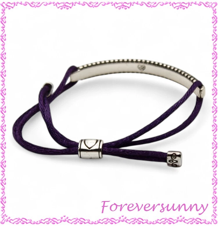 Pulsera corazón cristal púrpura Brighton retirado Foto 4 de 4