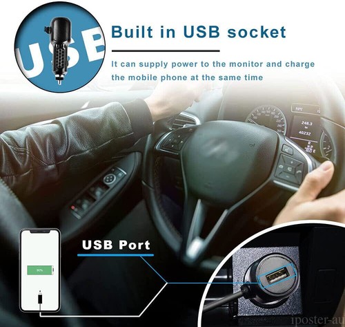 Wireless Rear Backup Camera 5" Car Monitor 12-24v For Motorhome Caravan Trailer - Picture 9 of 15