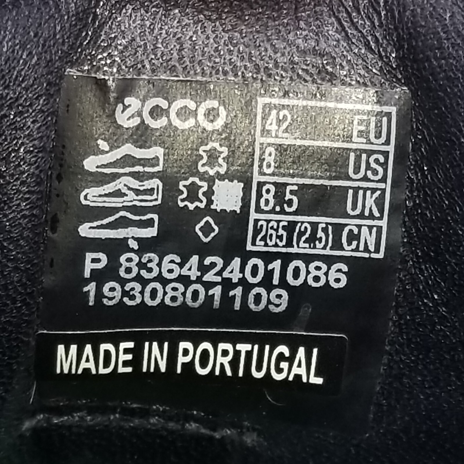 SAOLA Scarpe ECCO da uomo 8 US 42 EU blu St.1 ibride Wingtip Oxford Derby *