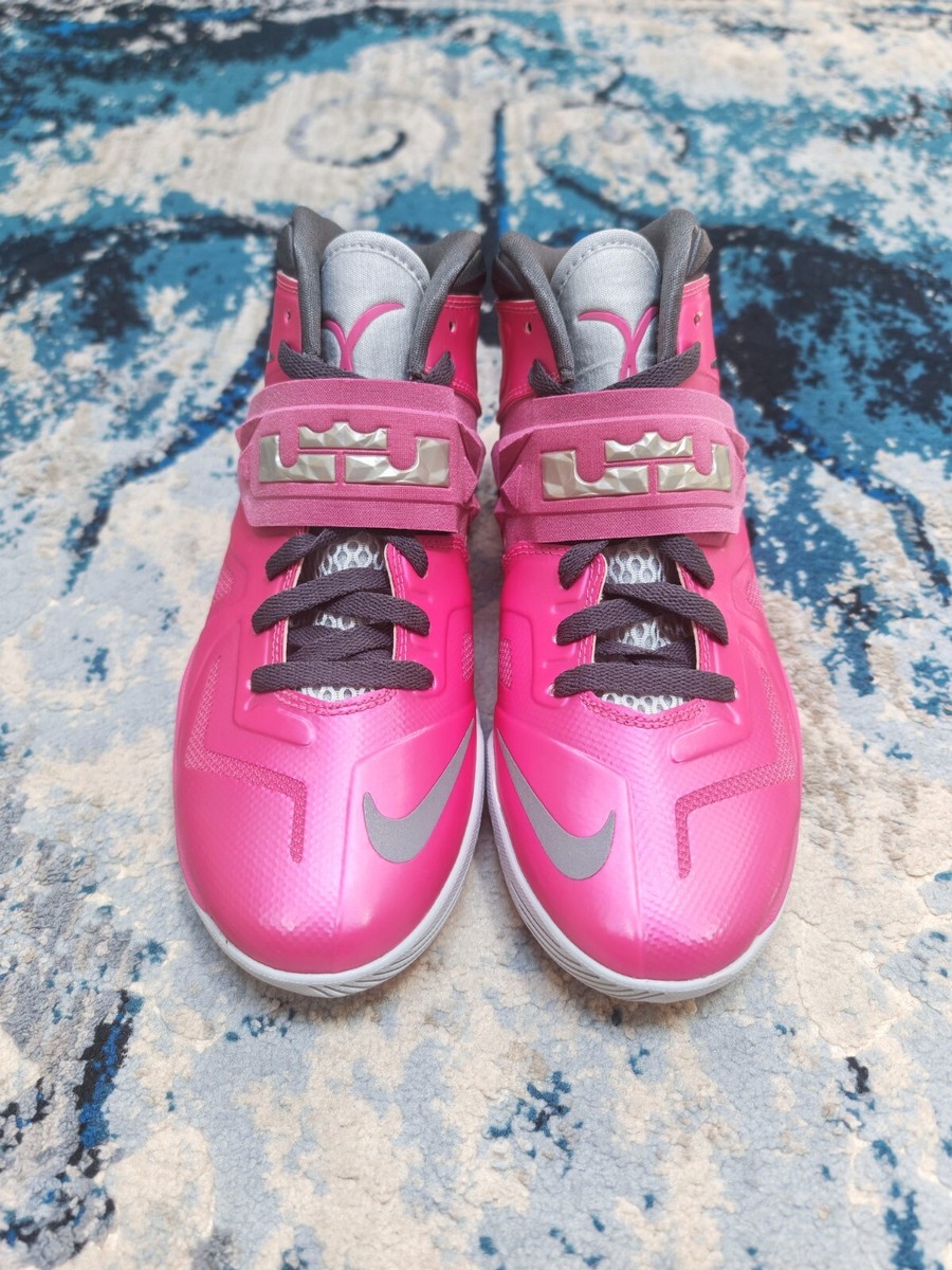 Nike Zoom Soldier VII Think Pink LeBron James Shoes Kay Yow 599818