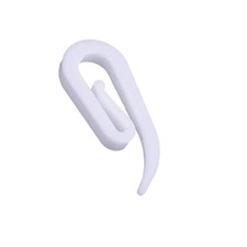 Curtain Hooks Plastic White Hook for Curtain Rings & Header Tape Drapery Hooks