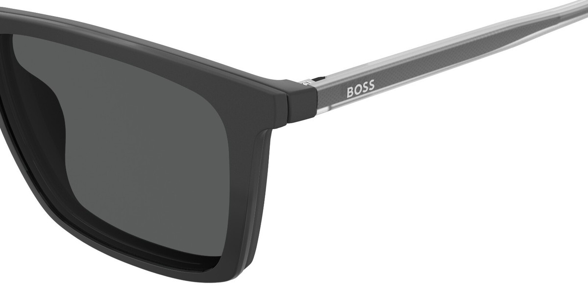 Hugo Boss 1151/Cs 003 (Ir) Matte Black/Grey CLIP ON Glasses  display picture 3