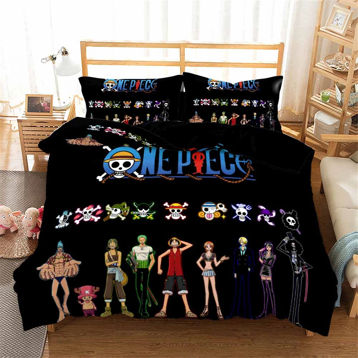 One Piece Skull Bedding Set