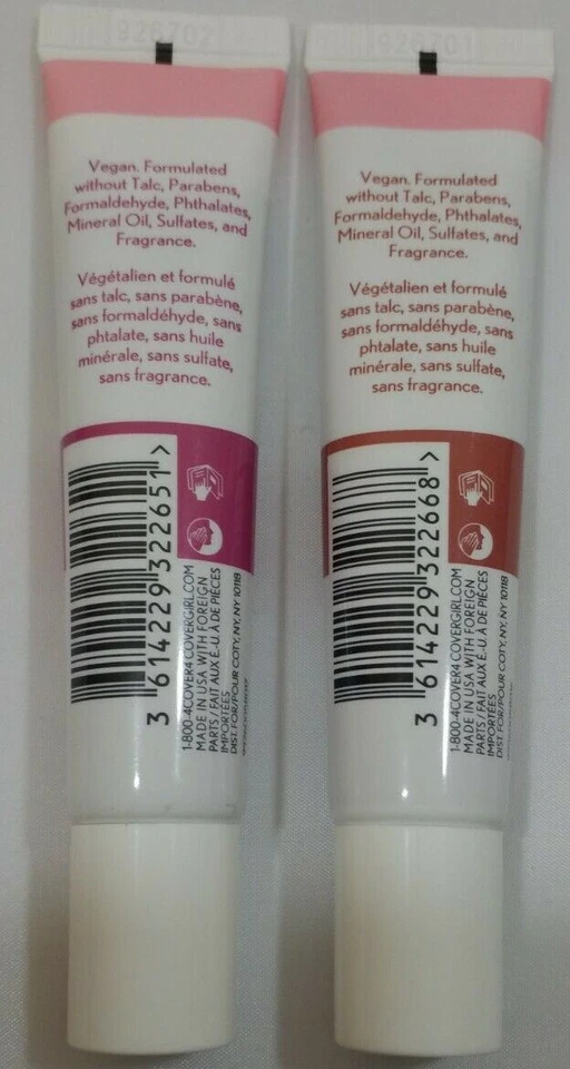 Rubor crema fresco limpio Covergirl ~ Lote de 2~370 mariposas y 390 maduras y listas Foto 2 de 4