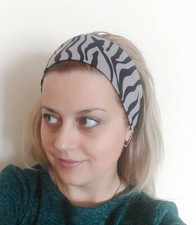 Headband with buttons for mask Hair accessories Hair band fabric Yoga Floral