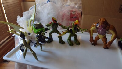 BEN 10 TEN Action Figures *Lot Of 5* 2007- 2009 Bandai CN Cartoon Network Alien