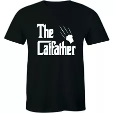 The Catfather T-Shirt Cat Dad Pet Lover Gift Ideas Fathers Day Daddy Tee Shirt