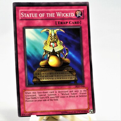 YuGiOh Statue of the Wicked PHARAONIC GUARDIAN Holo PGD-046 Super