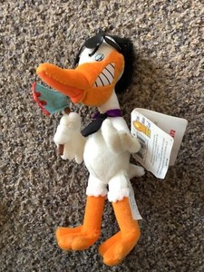 Vintage 1998 INFAMOUS MEANIES 8" Plush Quack Nicholson Original Tag-T