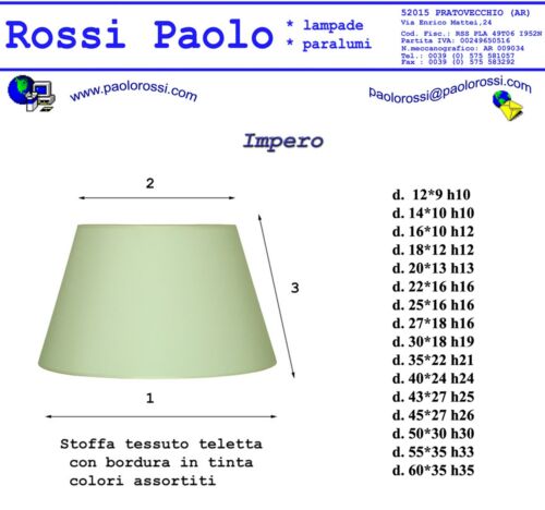 Paralume classico in tessuto damascato avorio con rifinitura - made in Italy - Imagen 8 de 12