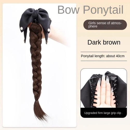 Boxing Braided Claw Clip Ponytail Heat Resistant Twist Braid Wig Summer - Picture 5 of 16
