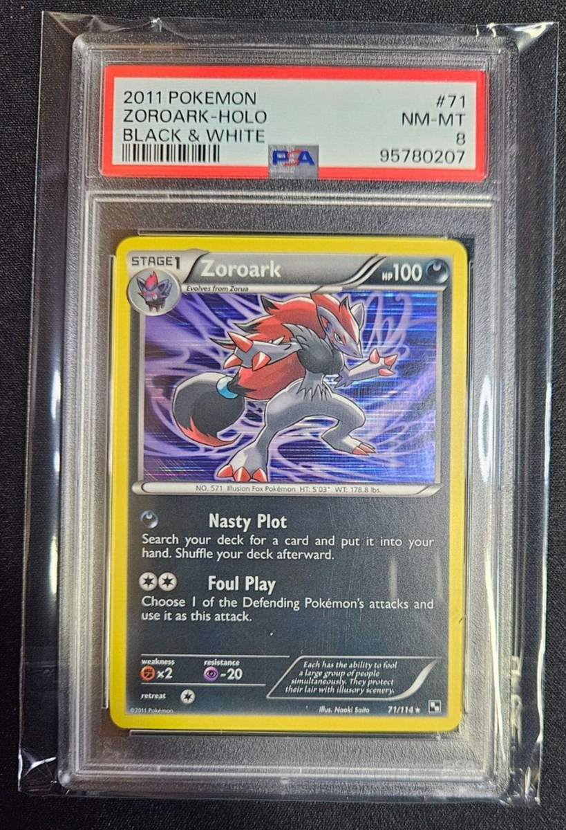 その他 Rushark 2011 Pokemon - Zoroark - Holo - Black & White - 71/114 - PSA 8