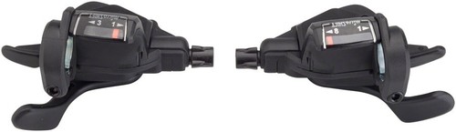 microSHIFT Mezzo Thumb-Tap Shifter Set, 8-Speed, Triple, Optical Gear Indicator, - Picture 2 of 2