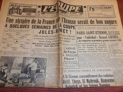 L'EQUIPE FRANKREICH / SCHOTTLAND 1950 