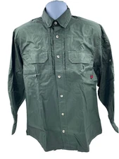 Woolrich Elite Series CCW Men’s Long Sleeve OD Green Operator Shirt Sz XL 44912