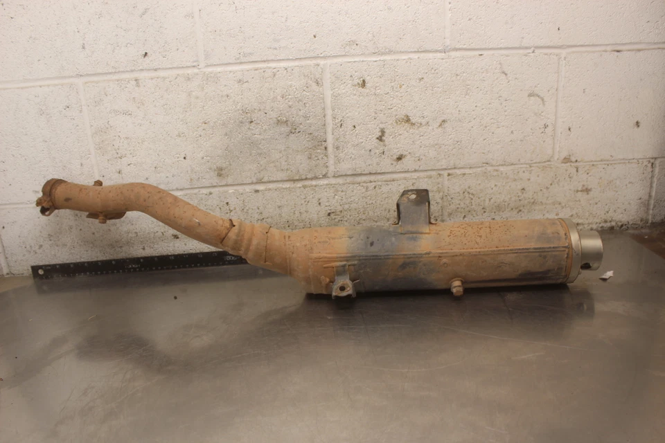 Yamaha Raptor 350 YFM350R 2007 silenciador de tubo de escape silenciador de lata deslizable P940 Foto 3 de 4