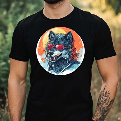 Mens Werewolf Sunglasses Print Cotton T-Shirt Size XS to 5XL