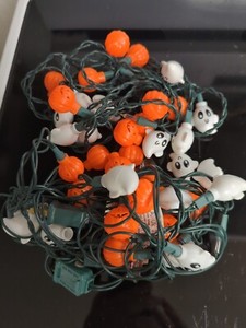 Halloween Mini Pumpkins & Ghosts Blow Mold Light String