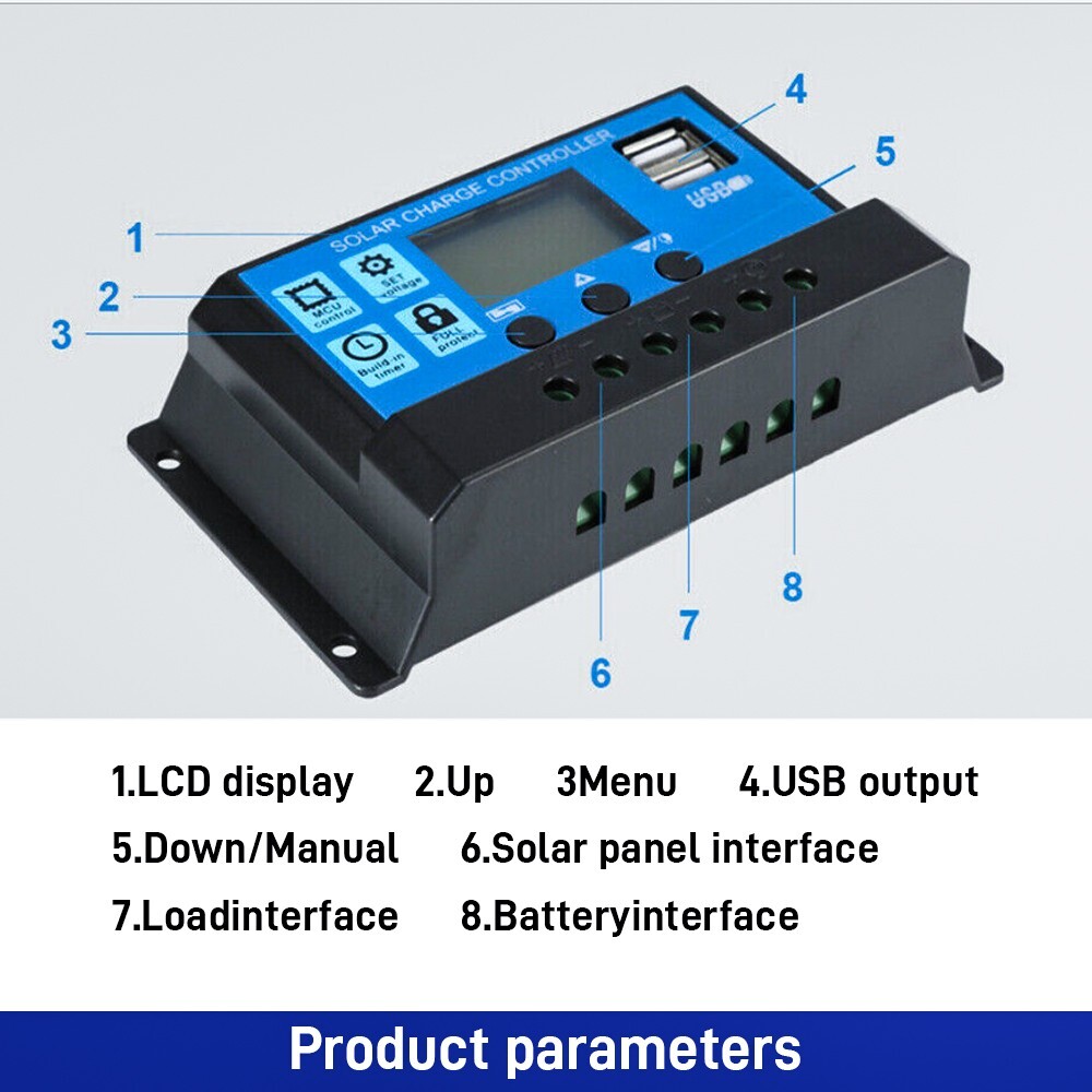 600 Watts Solar Panel Kit 100A 12V Battery Charger w/ Controller Caravan Boat US