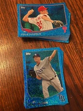 2013 Topps Silver Slate Blue Sparkle Parallel You Pick 331-440