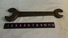 Vintage Antique Heavy Open End Wrench - 1 1/4" X 1 3/4" MARKED 4D & OTHER MARKS?