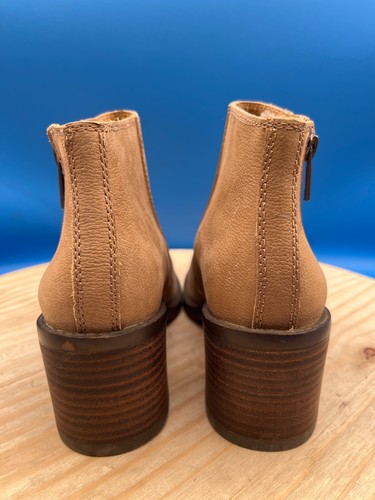 Lucky Brand Roquee Ankle Bootie Women's Sz 6M/EU36 Brown Leather Block Heel - Picture 8 of 13