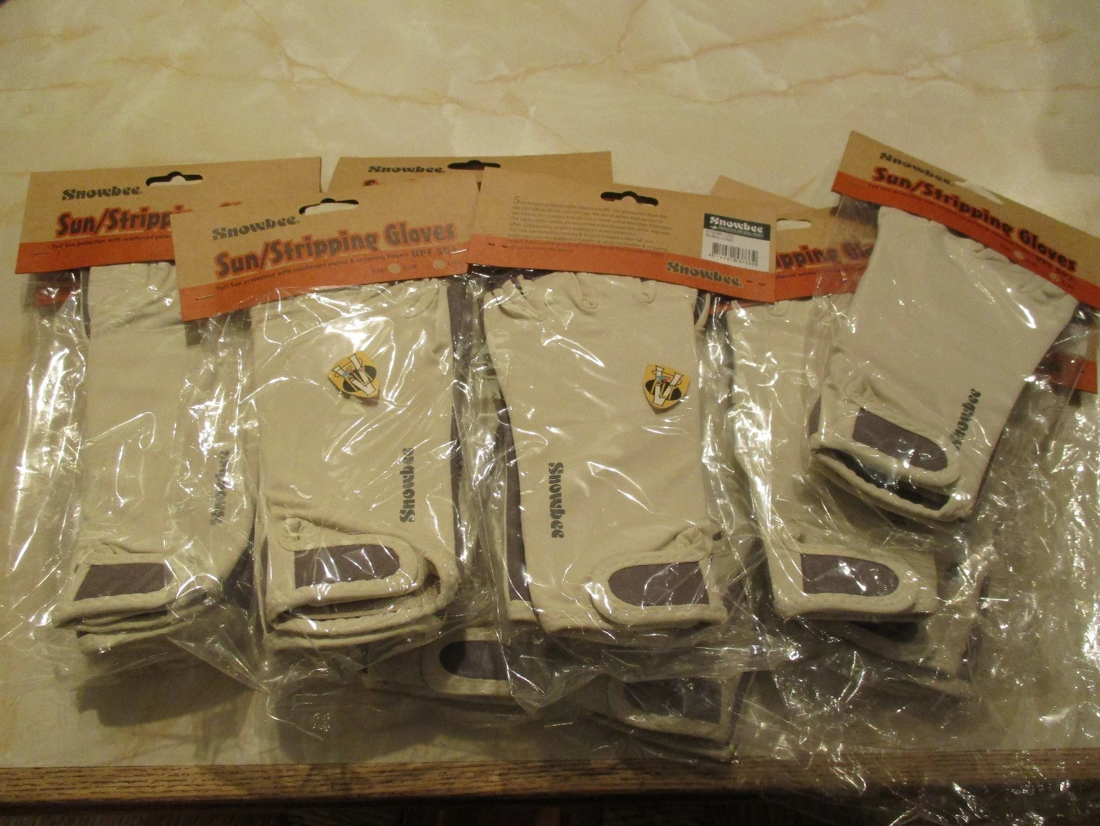 Snowbee Saltwater Sun Gloves with Stripping Fingers all Sizes