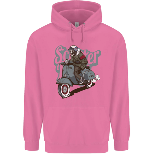 Scooter Skull Motorcycle MOD Biker Childrens Kids Hoodie - Picture 6 of 87