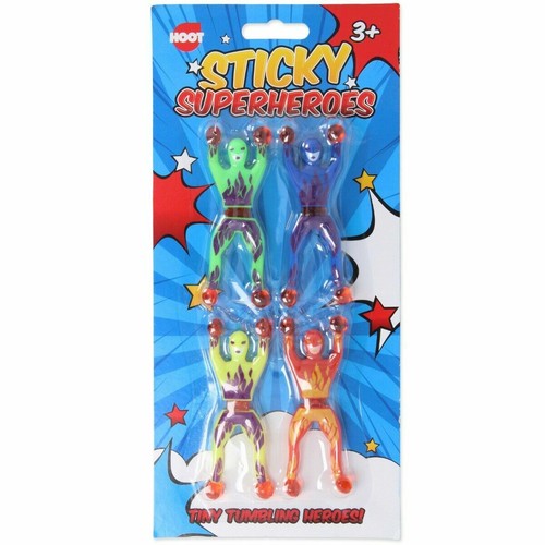 4x WINDOW CRAWLER MEN Sticky Wall Climber Tumblers Kids Birthday Pinata Prizes - Picture 6 of 6