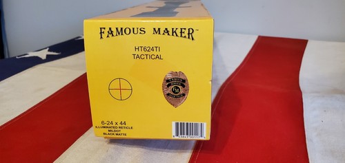 Famous Maker 6-24X44mm Illuminated Mildot Reticle High Rifle Scope HT624TI - Picture 5 of 13