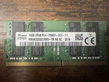 SK hynix 16GB DDR4 2666MHz SODIMM Laptop RAM PC4-21300 2Rx8 HMA82GS6DJR8N-VK