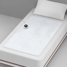 MINI Twin Size Electric Heated Mattress Pad - Bed Warmer with Memory  Prehea...