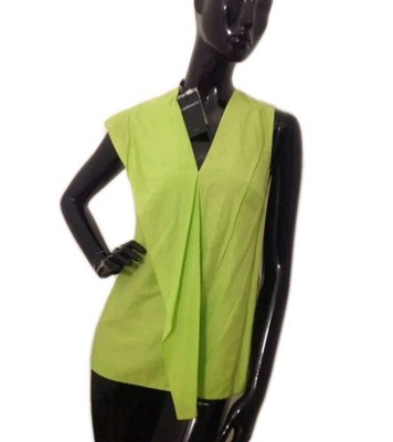 Modische schöne Bluse in einer schönen Farbe Lime. Seide! Gr. 36 It