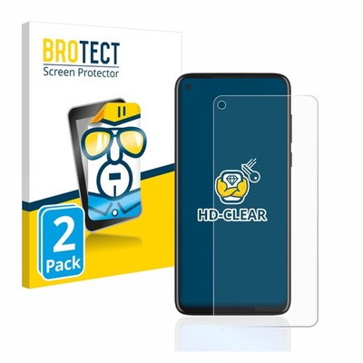 2x Display Schutz Folie für Motorola Moto G8 Power Zubehör Transparent