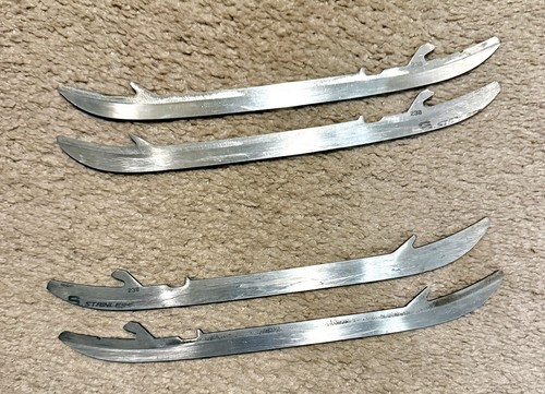 2 pairs included Stainless Steel Hockey Skate Blades Size 238