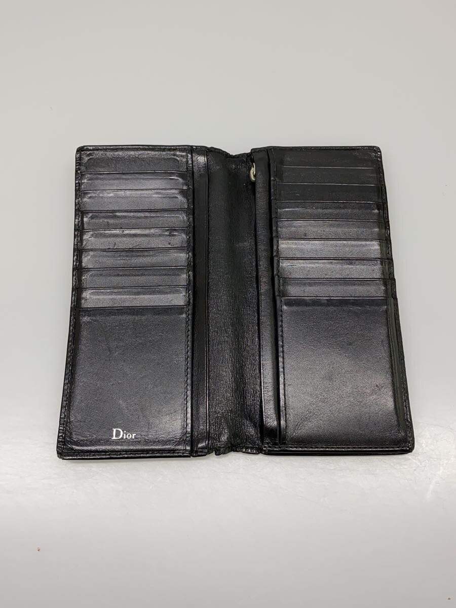 小物 Christian Dior leather Long Wallet black Christian Dior Leather Long Wallet BLK Men's 02-LU-0028