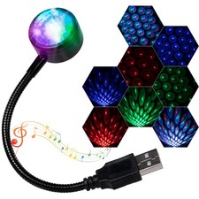 Car Roof Lights, USB Star Projector Night Light, Adjustable Interior Car Ligh...