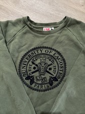 Lacoste Live Crewneck Sweatshirt Size 6 University of Lacoste Paris