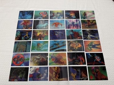 1996 FLEER/SKYBOX MARVEL MOTION 30-CARD BASE SET