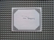 Tom Stoppard   Playwright/Screenwriter   Signed, Autographed, Bookplate.