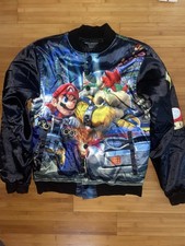 Mario Kart Nintendo DeKryptic Satin Jacket Vi...